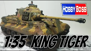 Hobbyboss 1:35 Tiger II Henschel turret with Zimmerit review