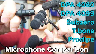 Instrument Microphone comparison for the nyckelharpa