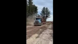 Electric logging truck