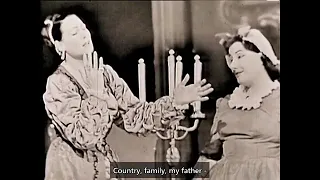 La forza del destino (1958) with English subtitles. Tebaldi, Corelli, Bastianini.