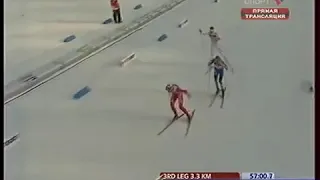 2007 03 02 Чемпионат мира Саппоро лыжные гонки  4x10 км этафета мужчины