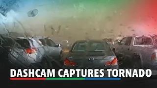 DASHCAM VID: Powerful tornado wipes out building in Nebraska