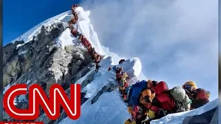 Mount Everest climbers stranded in 'death zone'