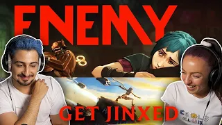 Arcane fans react to 'Enemy' and 'Get Jinxed' Music Videos! | League Of Legends