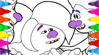 Trolls 3 Band Together "Floyd Is Alive" Coloring Pages