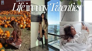 cozy fall target run, kindle unboxing, try-on coats, pumpkin patch outfits | viv vlogs