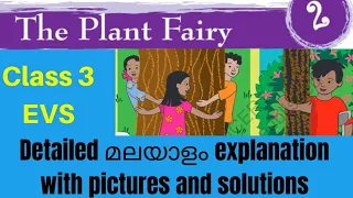 Class 3 evs/ chapter 2/ the plant fairy /in malayalam with pictures and solutions