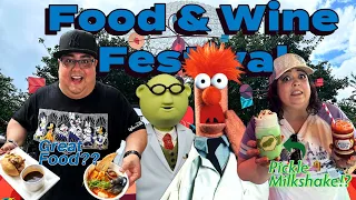 EPCOT Food & Wine Festival 2023 : NEW Food, Pickle Milkshake, Festival Merch and Entertainment!