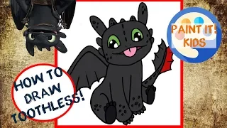 How to Draw Toothless from How To Train Your Dragon: Easy Simple Step by Step