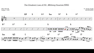 The Greatest Love of All - Whitney Houston 1986 (Alto Sax Eb) [Sheet music]