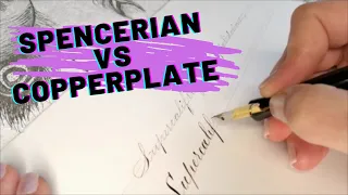 Spencerian vs Copperplate - Writing A Fun word!