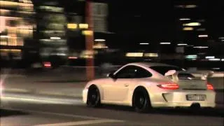 Porsche GT3 Drifts and Burnout in Hamburg