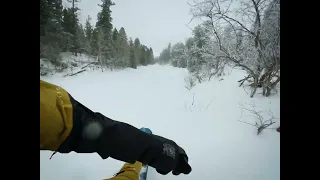 Snowboarding Abandoned Ski Area! GoPro MAX! Powder!