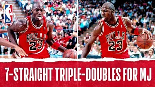 7-Straight Triple-Doubles For MJ | The Jordan Vault