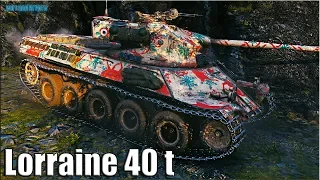 Lorraine 40 t МАСТЕР лучший бой на прем танке World of Tanks