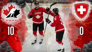 World Junior Highlights: Canada 10 - Switzerland 0 (2021)