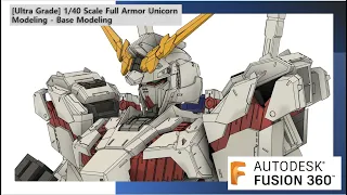 [Ultra Grade] 1/40 Scale Full Armor Unicorn Modeling - Base Modeling #12