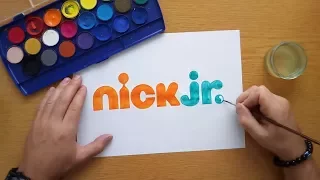 nick jr. logo - timelapse painting