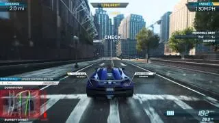 NFS Most Wanted 2012: Gold Medal "The Getaway" Speed Run Event - Koenigsegg Agera R -