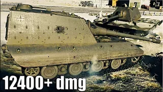 Jagdpanzer E 100 бой 🌟 12400+ dmg карта: Клондайк 🌟 World of Tanks лучший бой на пт яга е 100
