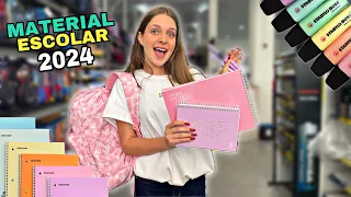 COMPRANDO MEU MATERIAL ESCOLAR DE 2024!!