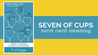 The Seven of Cups Tarot Card