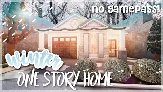 No Gamepass Budget One Story Winter Family Home I 30k I - Speedbuild and Tour - iTapixca Builds