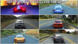 DRIVECLUB - TOP 10 FASTEST SPORTS CARS | TOP SPEED CHALLENGE