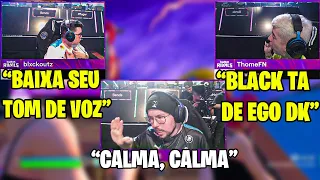 BLACK E THOME TRETAM E DK PRECISA INTERVIR! MELHORES MOMENTOS DA TWITCHCON DE FORTNITE!