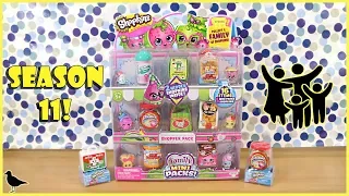 Shopkins Season 11 Family Mini Packs Shopper Pack Fun Toy Opening! | Birdew Reviews