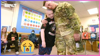 Soldiers Coming Home Surprise 2023 | Military homecoming surprise Brother