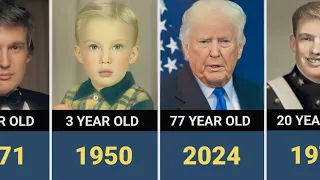 Donald Trump - Transformation From 3 to 77 Years Old #donaldtrump