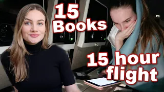 Reading 15 books on my 15 hour flight ✈️🌏
