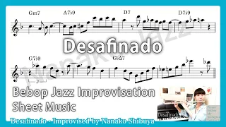 Desafinado - Bebop Jazz Improvisation ( sheet music ) ( bossa nova )