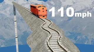 Trains vs Chicanes - beamng