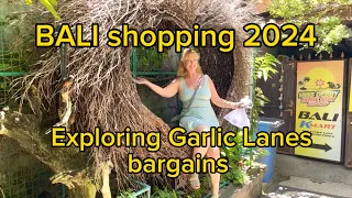 Bali shopping. Garlic Lane looking at homeware, fashion and food and experiencing the real Bali