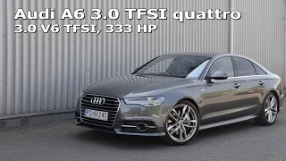Audi A6 3.0 TFSI quattro (333 HP): acceleration 0-100, 0-140, 0-200 km/h :: [1001cars]