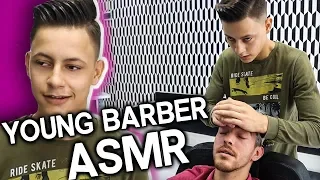 ASMR BARBER MASSAGE BY YOUNG BARBER • ASMR MASSAGE THERAPY