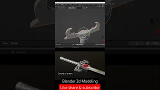 how to make Sword in Blender @blenderguru #blender #hardsurface #shorts #viral #timelapse #3d