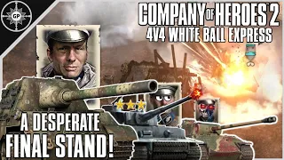 Axis Desperate Defense | 4v4 White Ball Express | CoH2 Cast #87