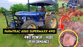 Farmtrac 6065 Supermaxx 65hp 4wd | ADDC performance in cultivator | Hydraulic settings