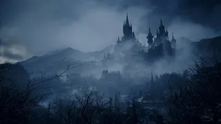 1 Hour Of Castle Dimitrescu | Snowy Castle | Relaxing Snowfall | Resident Evil Village