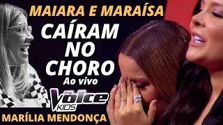 SENTIRAM A PRESENÇA DE MARÍLIA MENDONÇA E CHORARAM NO THE VOICE KIDS