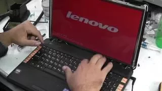 Ремонт Lenovo G555 на экране красный цвет ищем неисправность