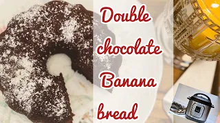 Don’t Waste Overripe Bananas!Double chocolate banana bread #instantpotrecipes #humasdiary