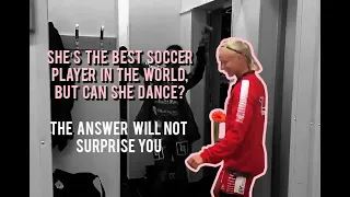 Pernille Harder "dancing" for 2 minutes and 48 seconds straight