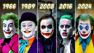 Joker Evolution in Live Action Movies and Shows (1966-2024) - DC