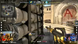 Edward 1v2 Clutch - Natus Vincere vs Luminosity MLG CS:GO Major Championship: Columbus Final