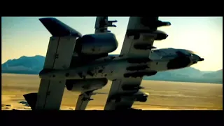 Transformer A-10 Thunderbolt/Warthog scene (WITH PROPER/REAL GAU-8/A AVENGER GUN SOUND)