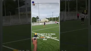 Aubameyang Insane Goal at Football Game with Friends - Pierre-Emerick Aubameyang Instagram Storie